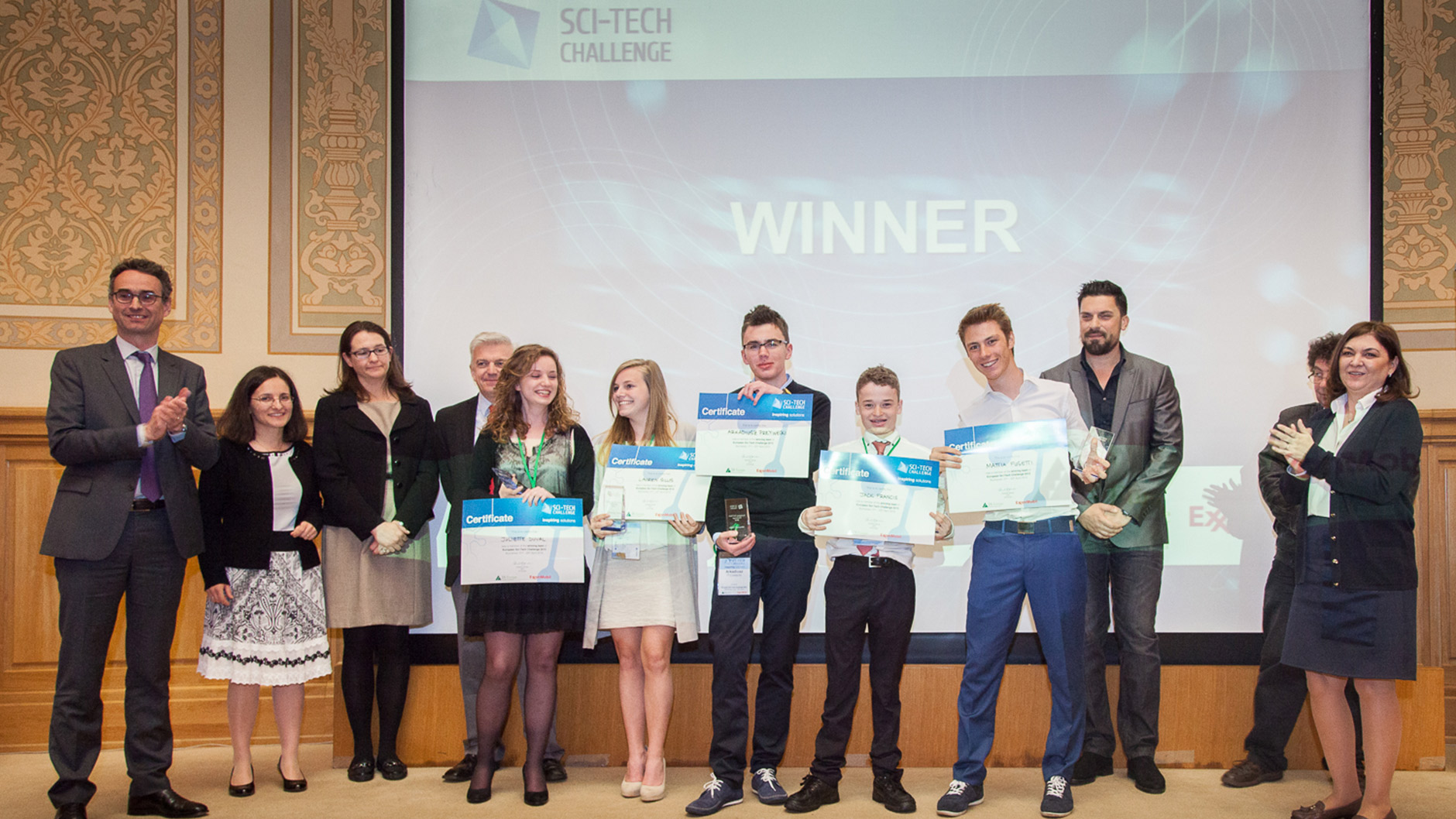 Image Junior Achievement (JA) Europe Sci-Tech Challenge winners
